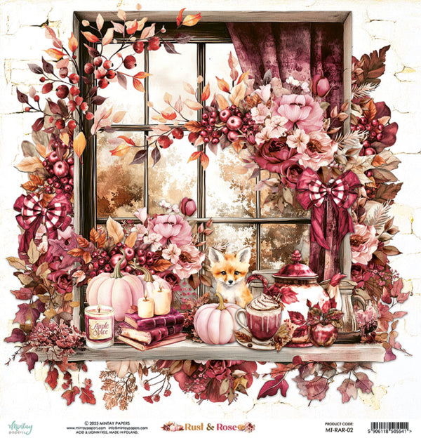 Mintay Papers - Rust & Love - Paper Pack - 12 x 12"