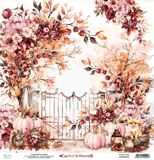 Mintay Papers - Rust & Love - Paper Pack - 12 x 12"