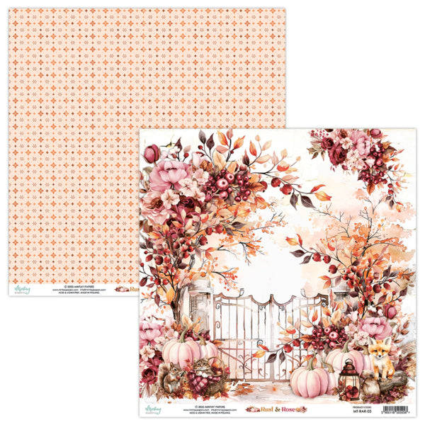 Mintay Papers - Rust & Rose - 03 - 12x12"