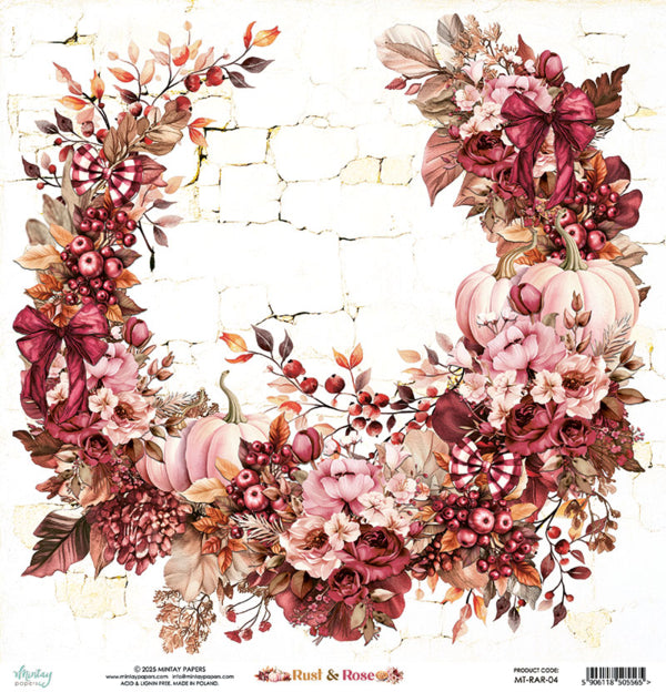 Mintay Papers - Rust & Love - Paper Pack - 12 x 12"