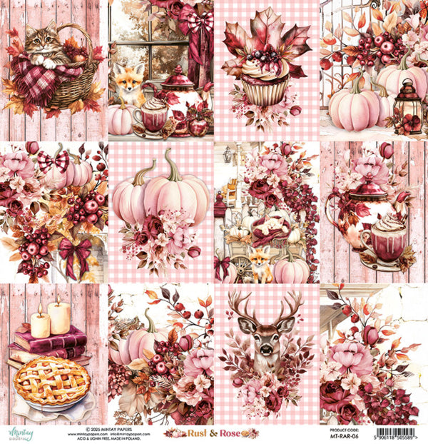 Mintay Papers - Rust & Love - Paper Pack - 12 x 12"