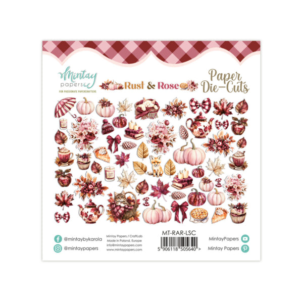 Mintay Papers - Rust & Rose - Ephemera - Die cuts