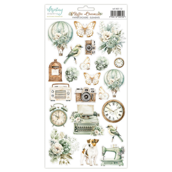 Mintay - Rustic Charms - Paper Stickers - 6 x 12"