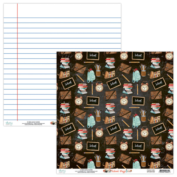 Mintay Papers - School days - Paper Pack  - 12 x 12"