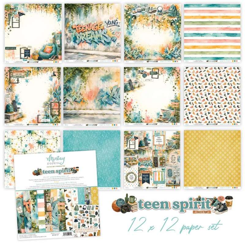 Mintay Papers - Teen Spirit - Paper Pack - 12 x 12"