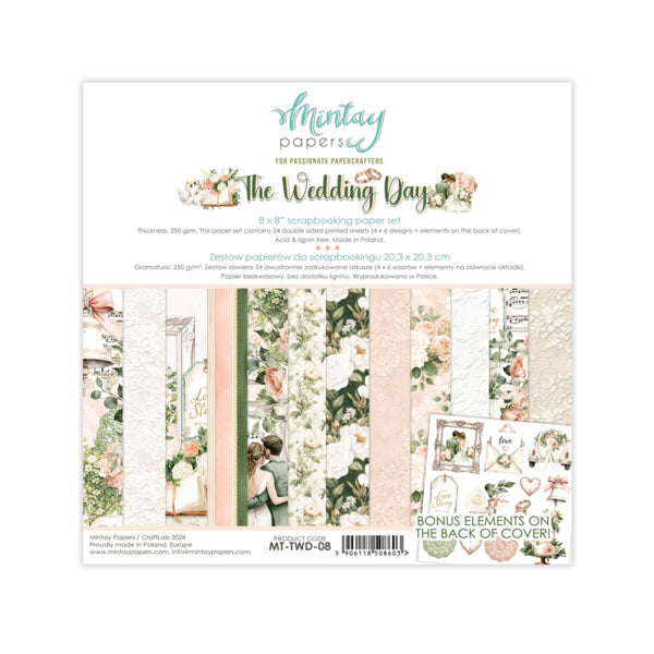 Mintay Papers - The Wedding Day - Paper Pad -  8 x 8"