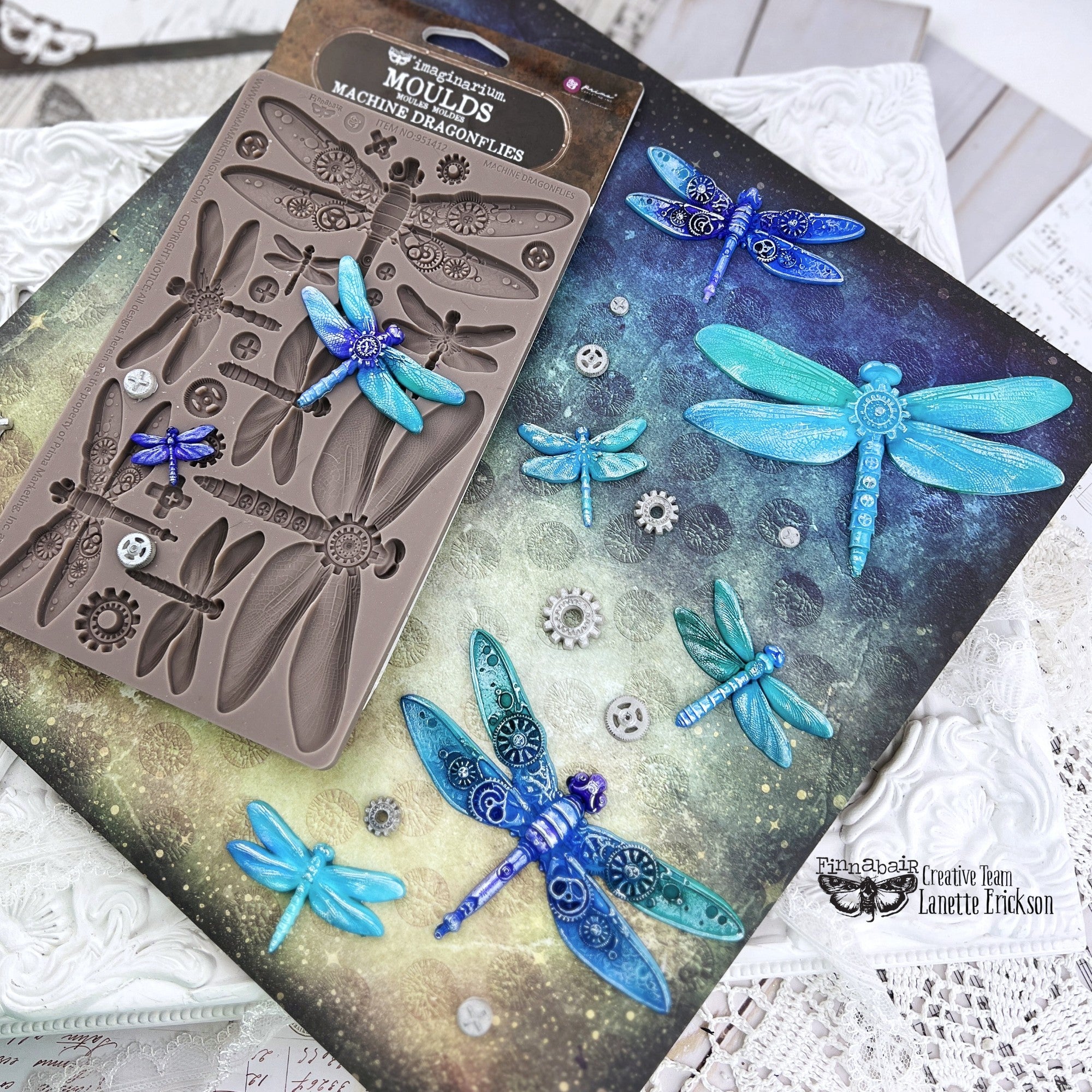 Prima - Finnabair Decor Mould - Machine Dragonflies