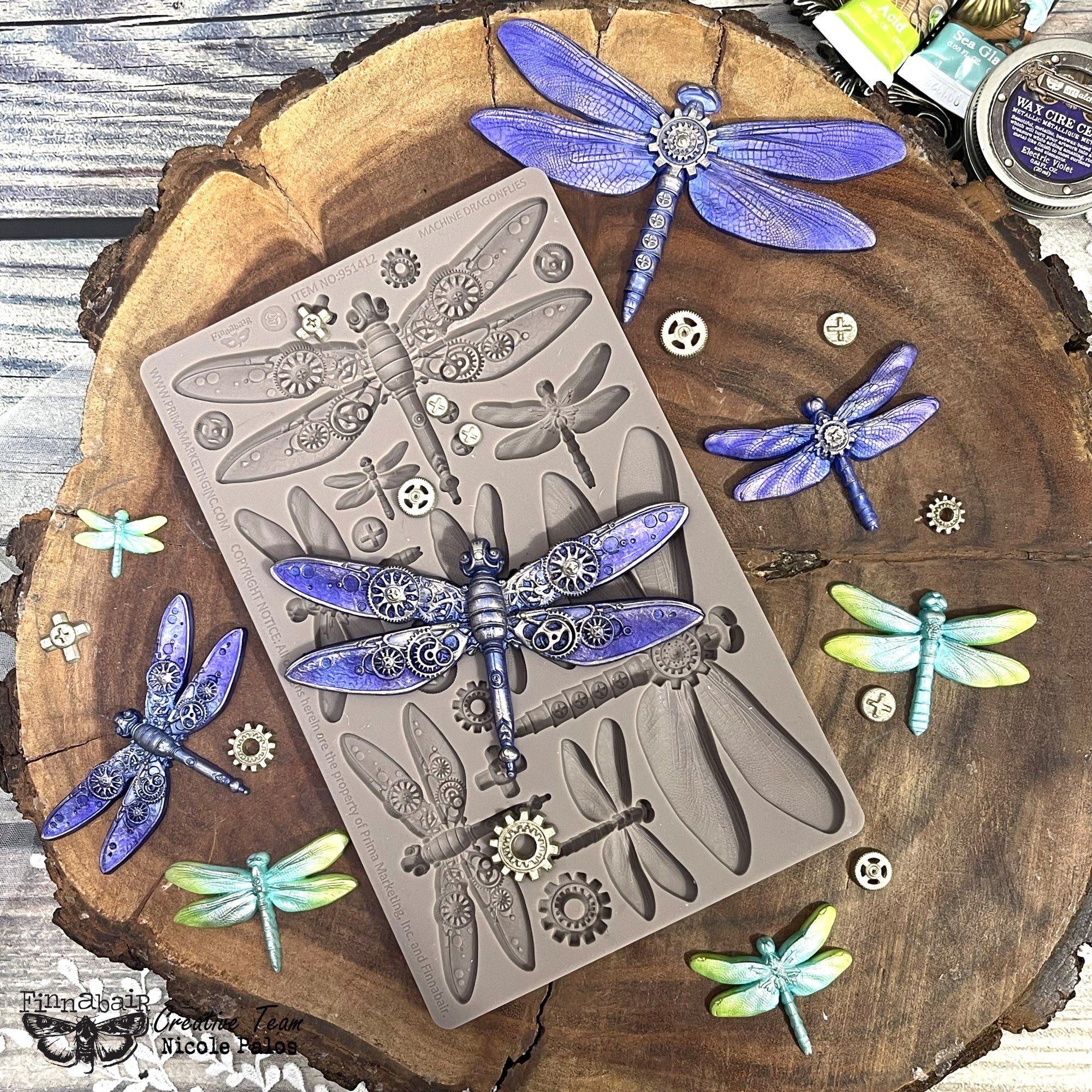 Prima - Finnabair Decor Mould - Machine Dragonflies