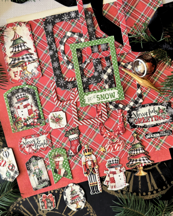 Graphic 45 - Merry-ful Greetings - Tags & Frames