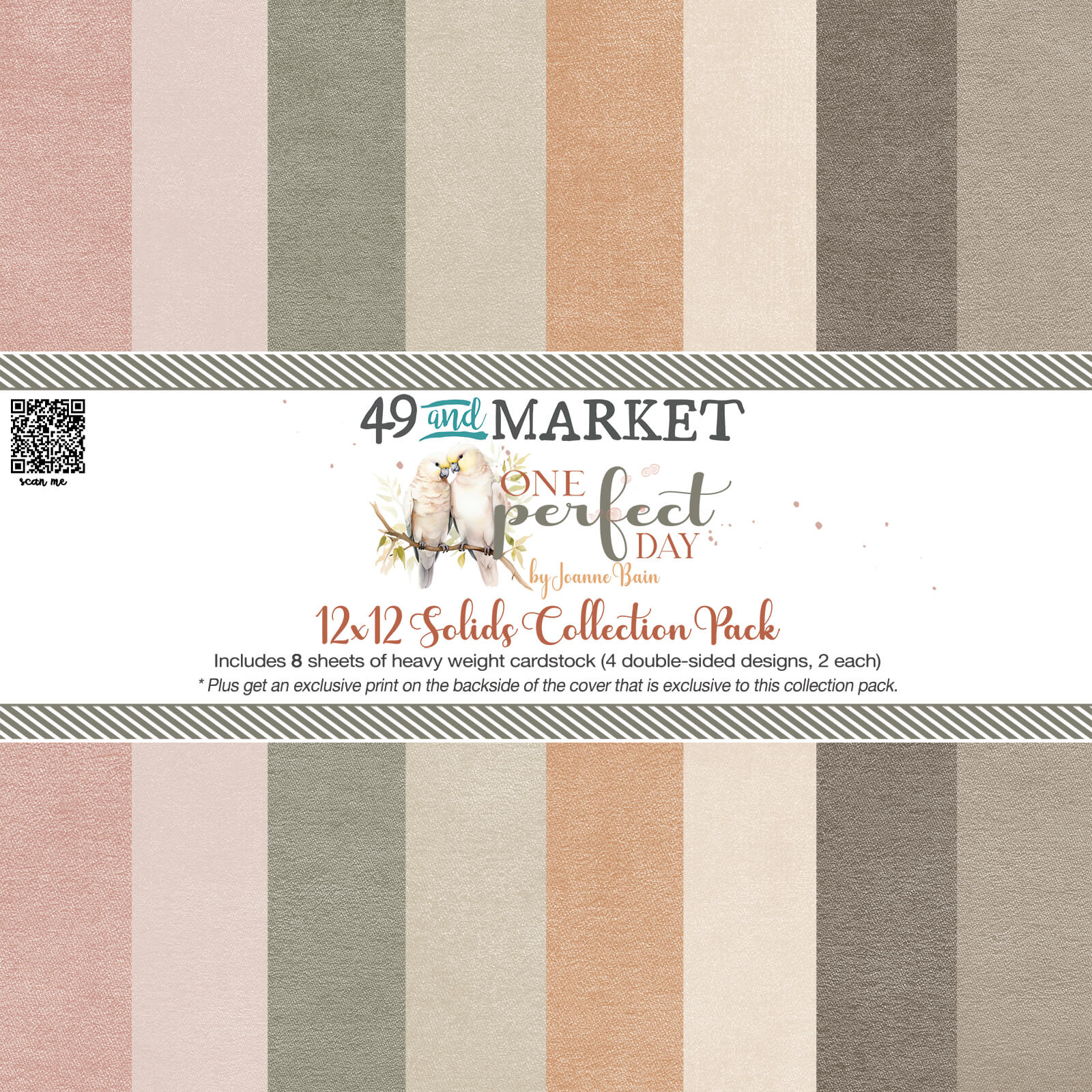 49 and Market - One Perfect Day - Solids Collection Pack -  12 x 12"