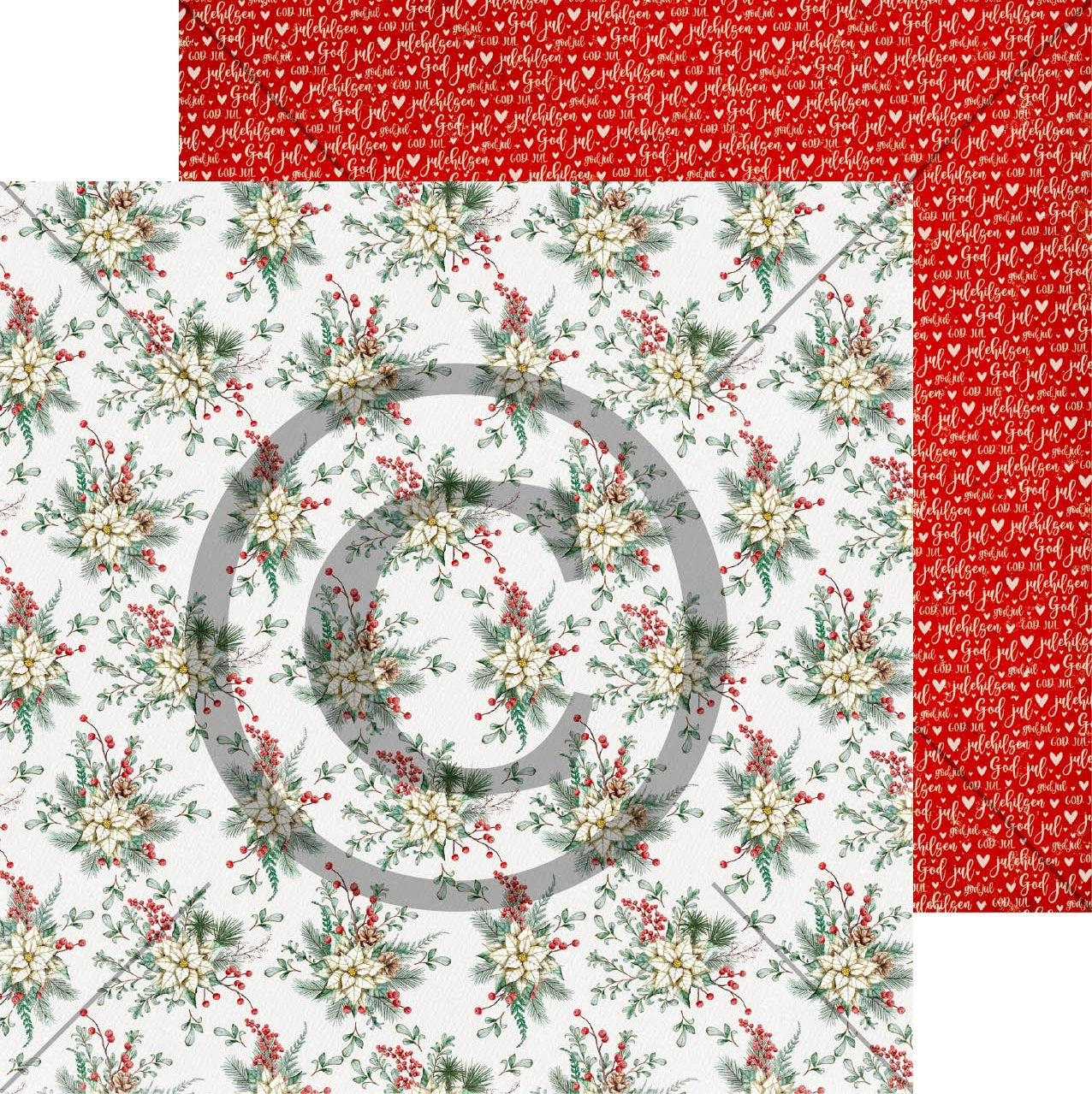 Papirdesign - Julestemning - Blomster til jul