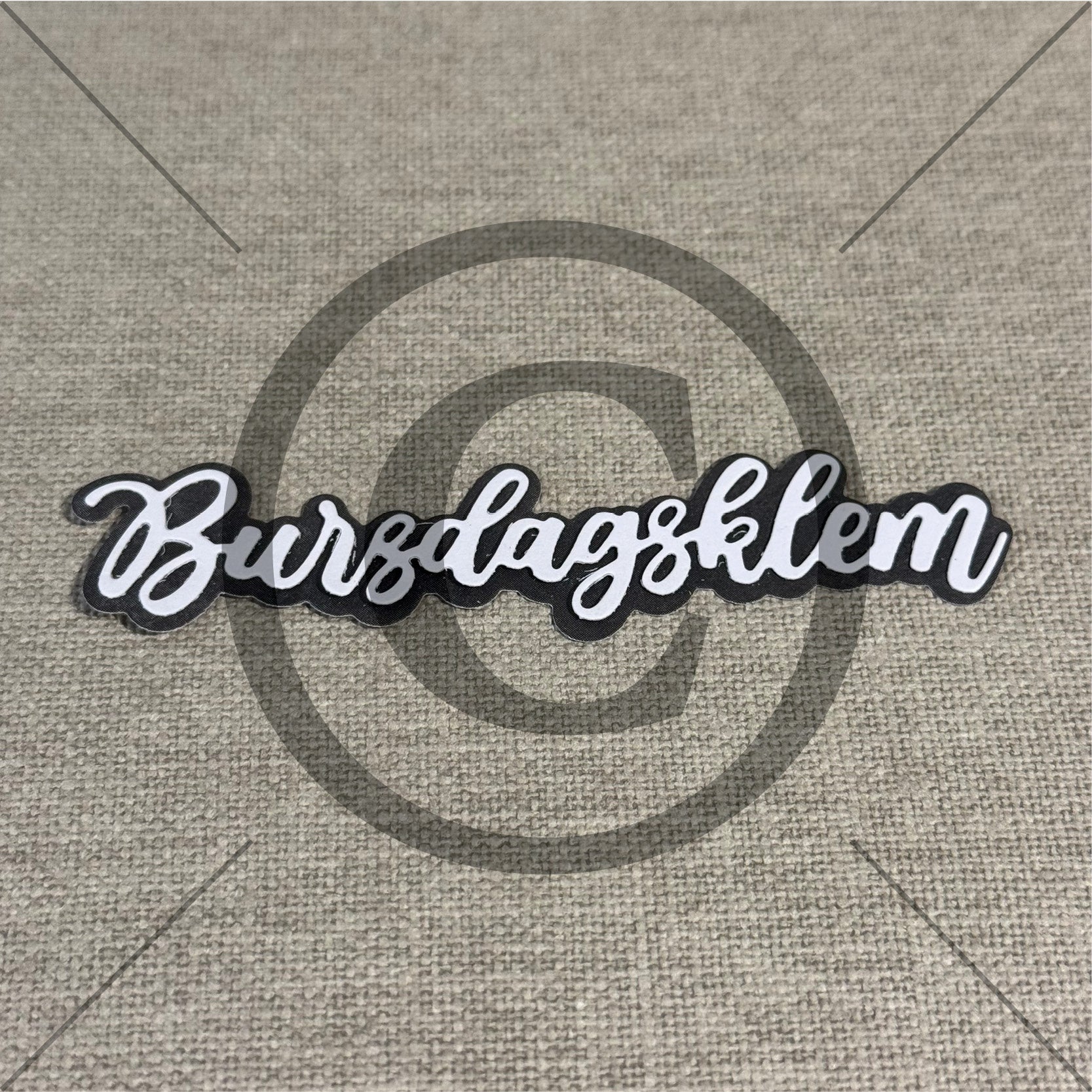 Papirdesign - Dies - Bursdagsklem 5