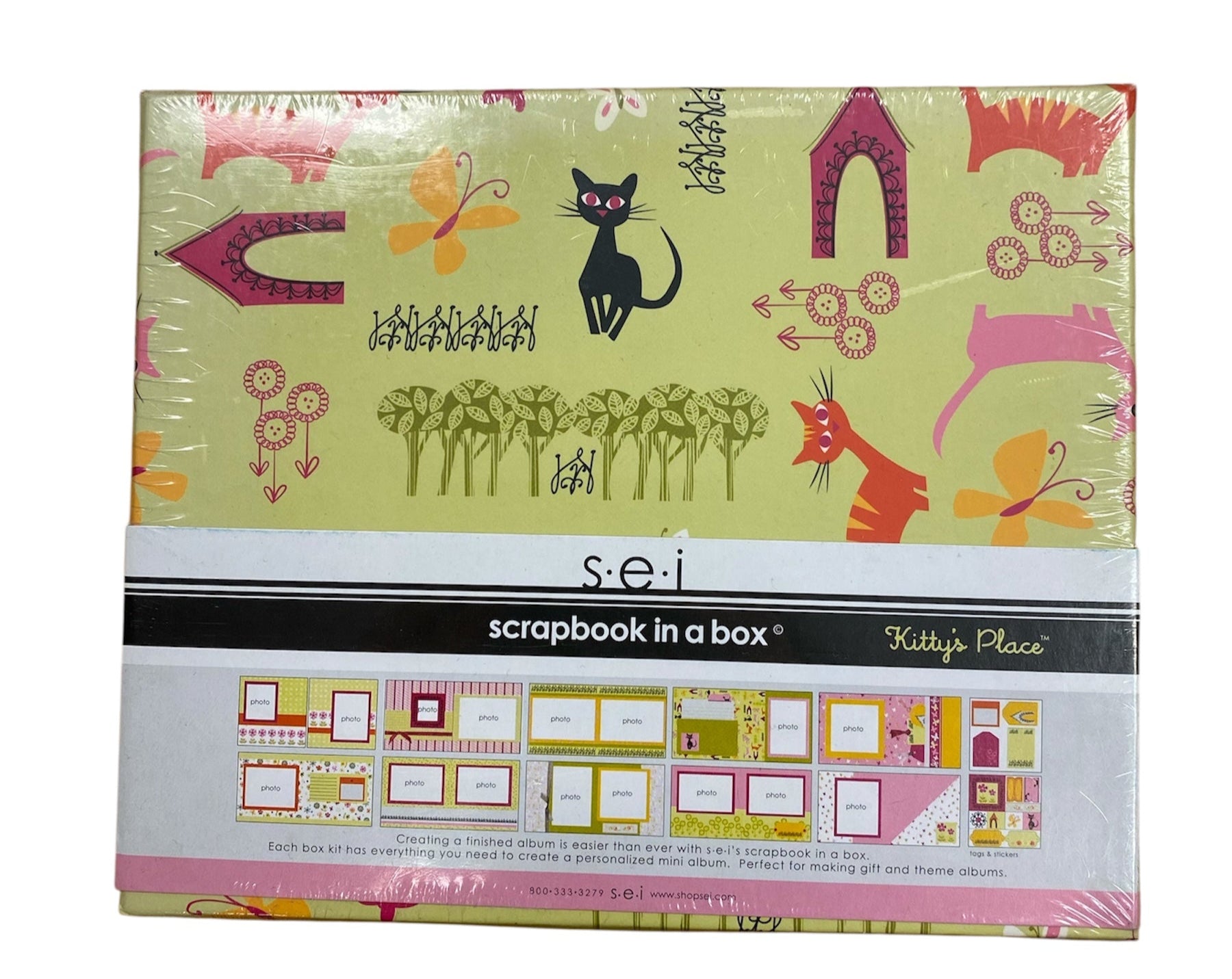 SEI -  Scrapbook in a box - Kitty's Place - Kit - 6 x 6"