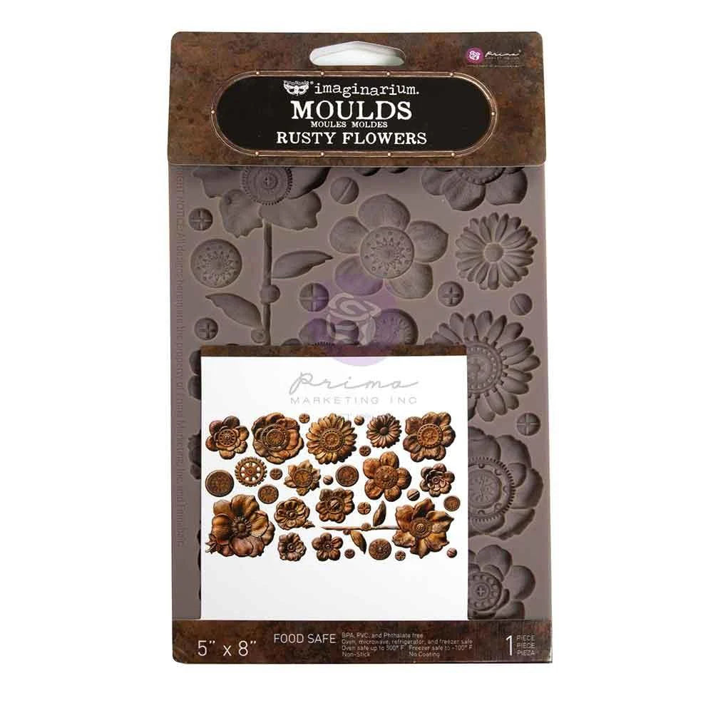 Prima - Finnabair Decor Mould - Rusty Flowers