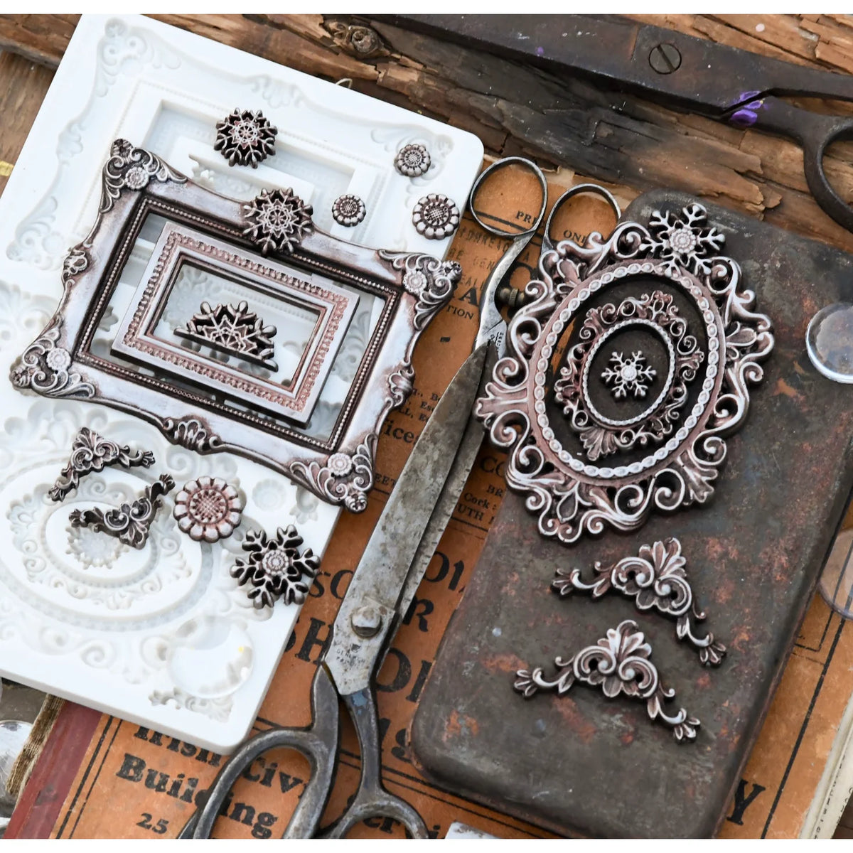 Prima - Finnabair Decor Mould - Winter Frames