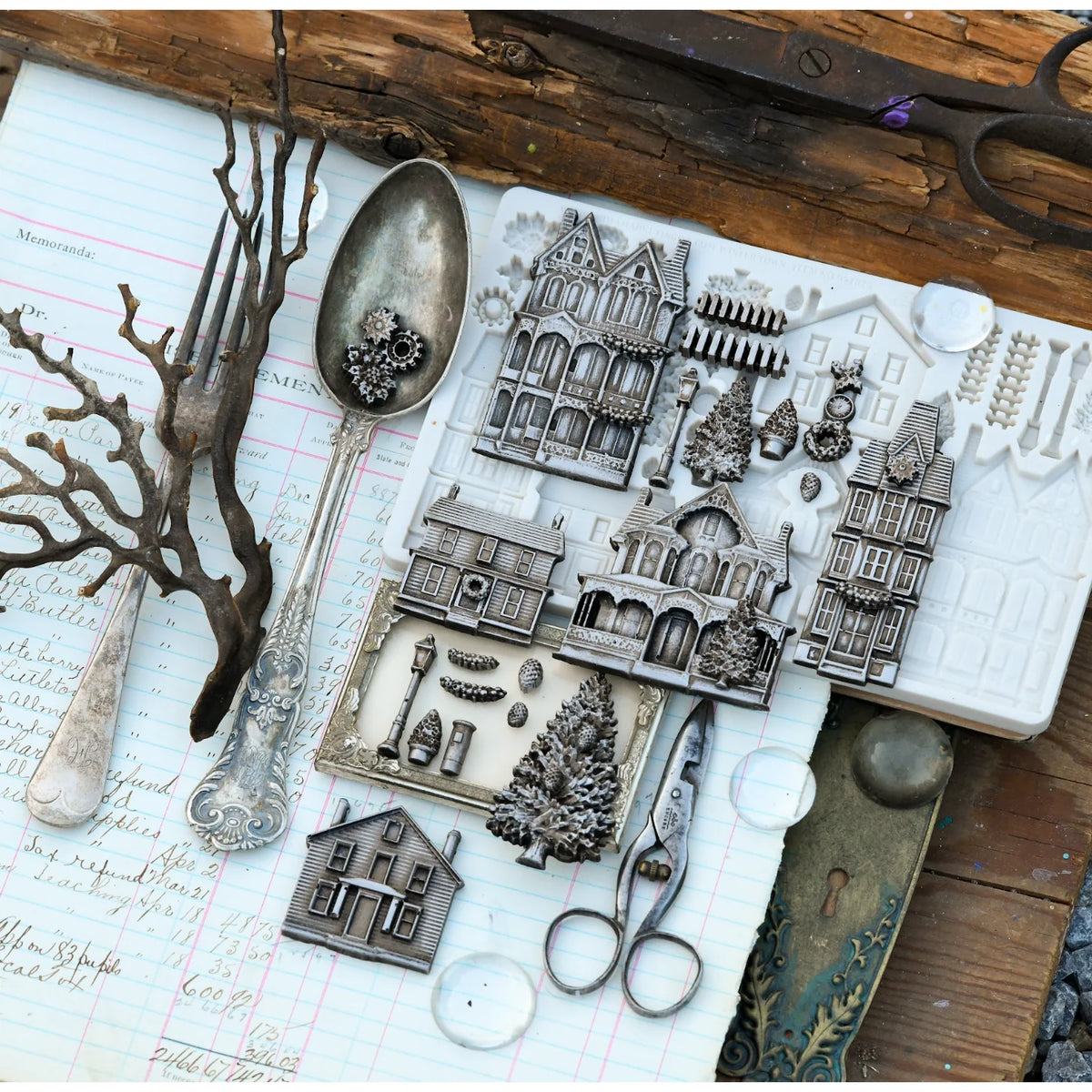 Prima - Finnabair Decor Mould - Winter Town