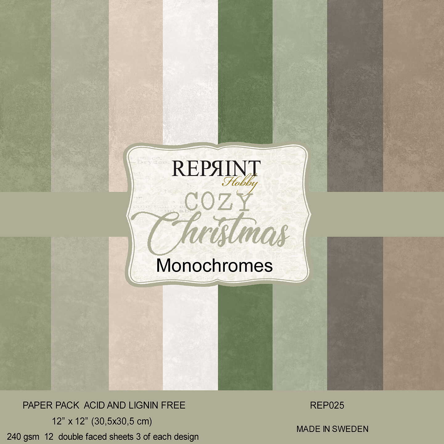 Reprint - Paperpack - Cozy Christmas - Monochromes 12x12"