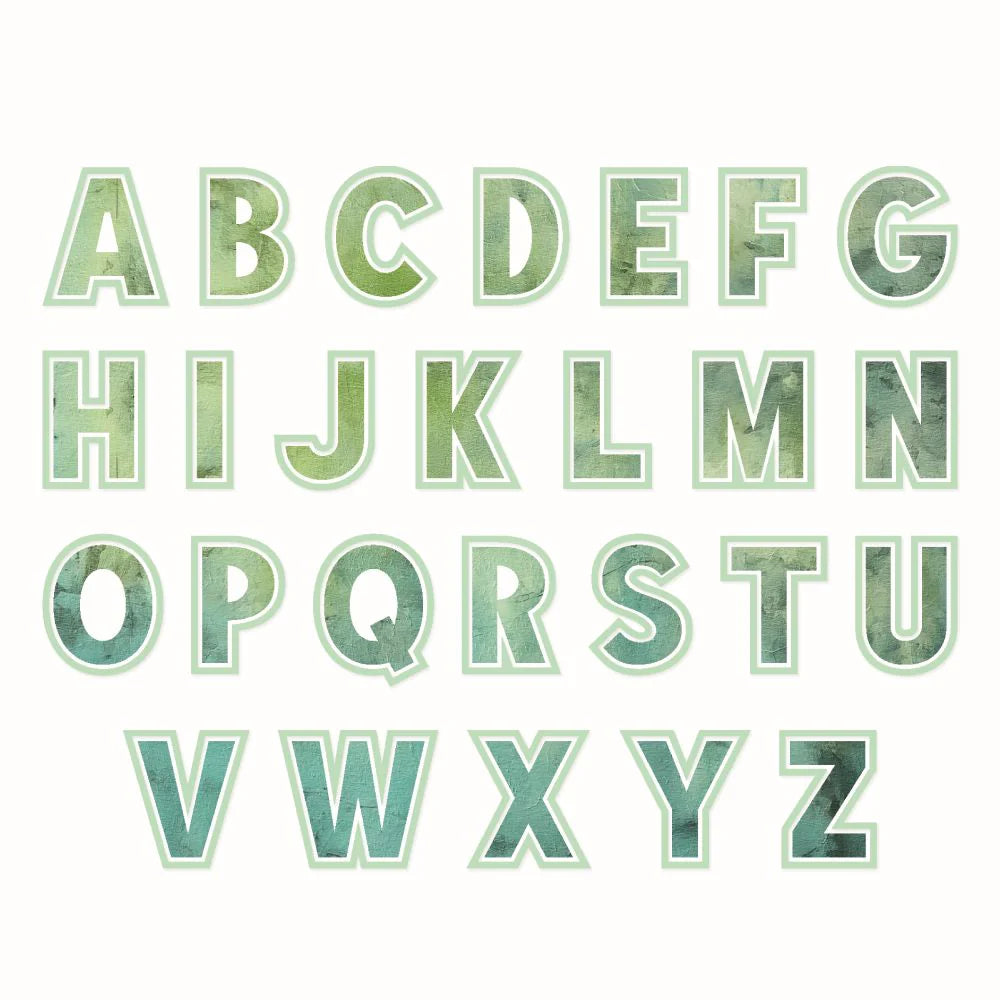 Sizzix Thinlits Die Set 52PK - This or That 2" Alphabet by 49 and Market