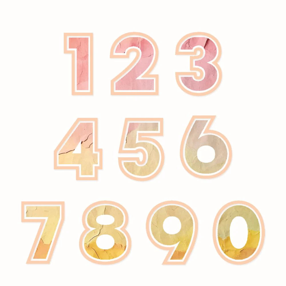 Sizzix - This or That 2 inch Numbers by 49 and Market