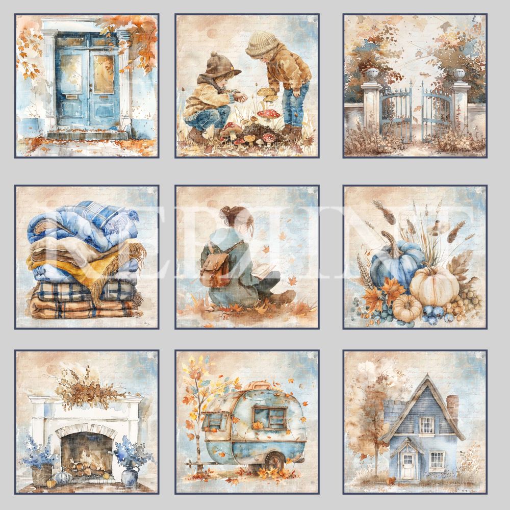 Reprint - Hello Fall -  Collection Pack - 8 x 8"