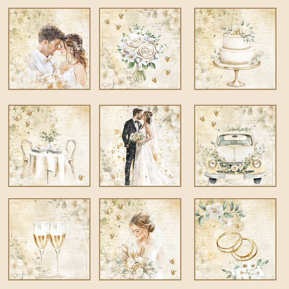 Reprint - Marry Me  - Tags - 12 x 12"