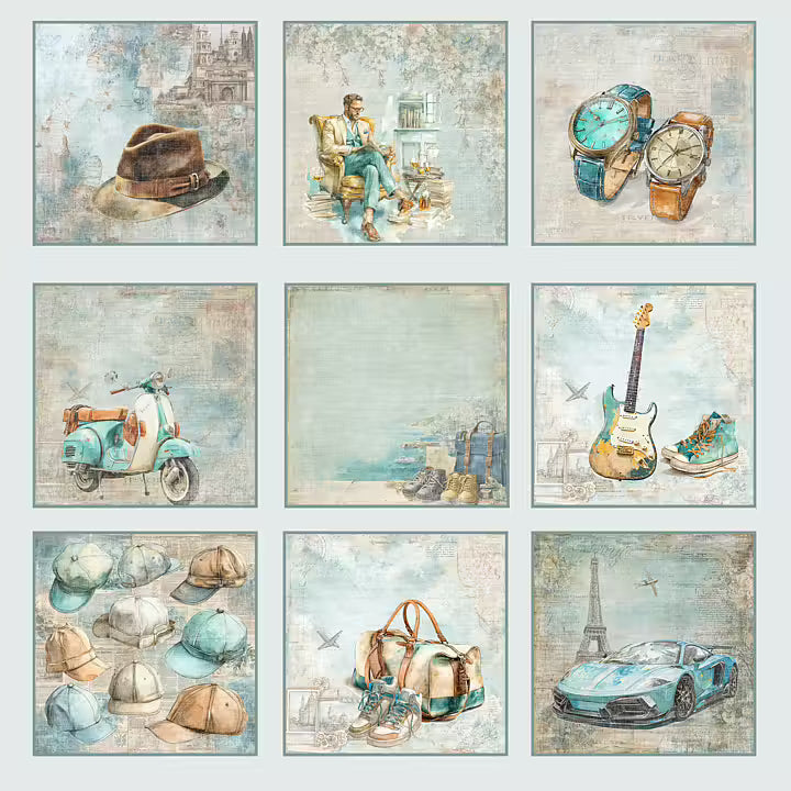 Reprint - Masculine Moments - Collection Pack - 12 x 12"