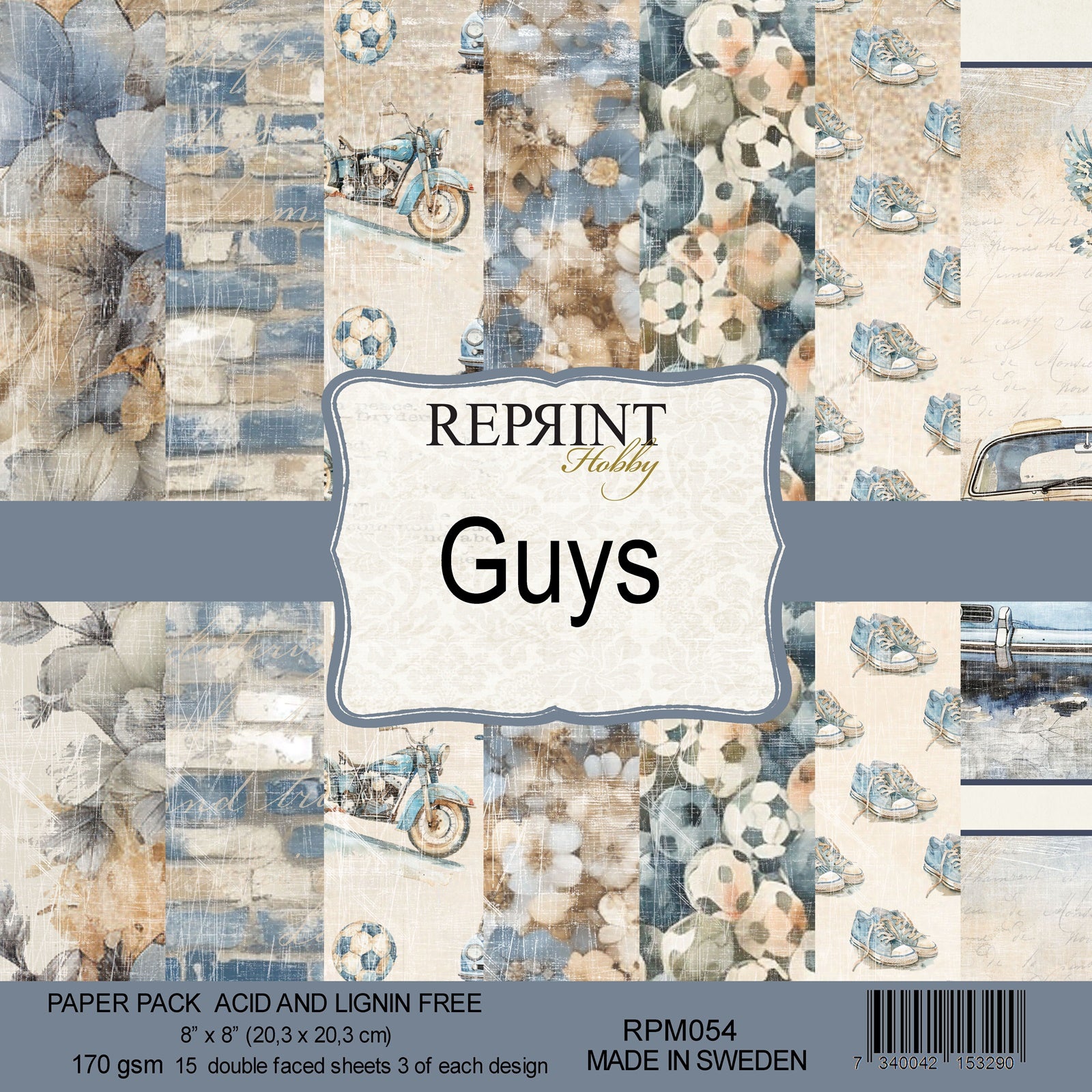 Reprint - Guys Collection Pack - 8 x 8"