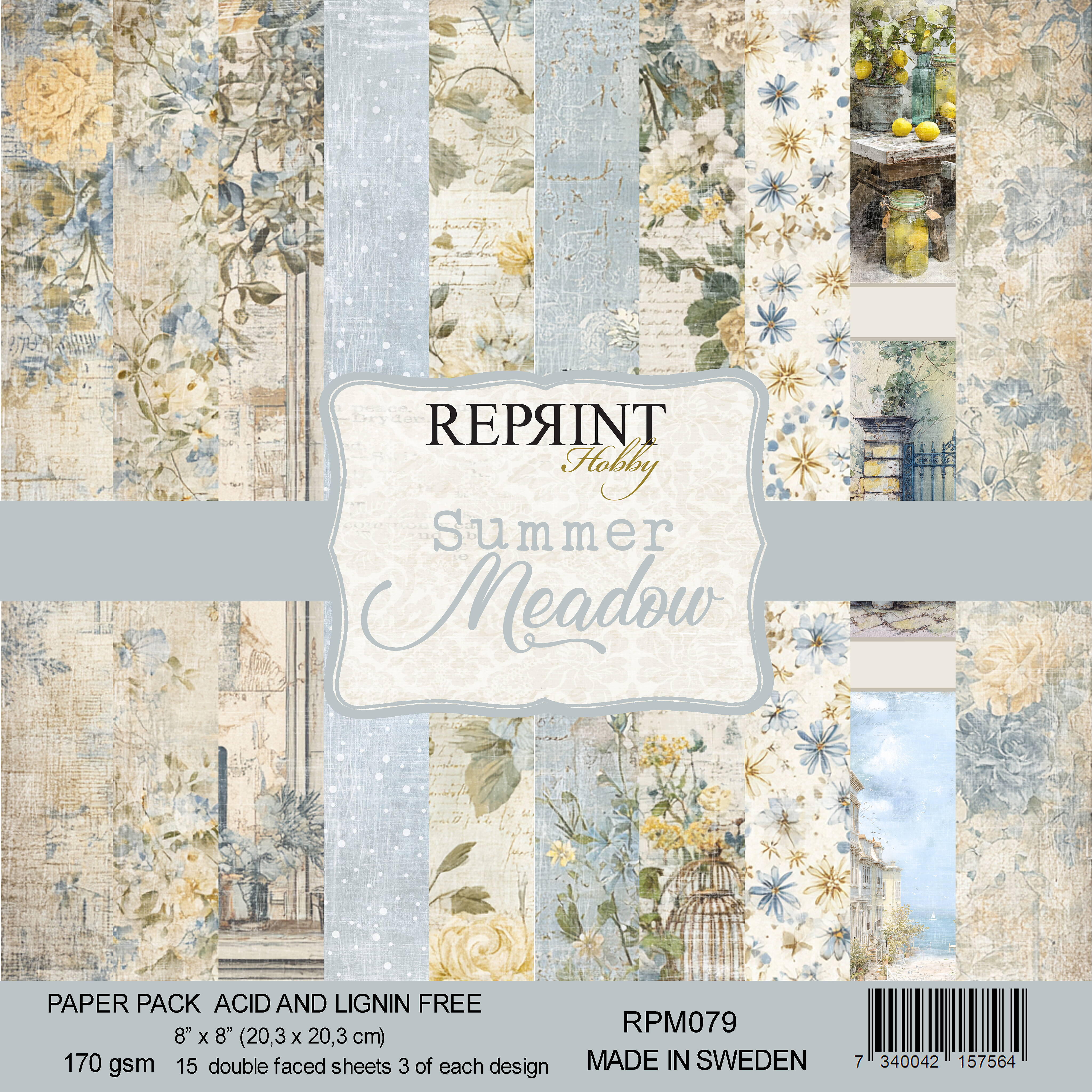 Reprint - Summer Meadow Collection - Collection Pack - 8 x 8"