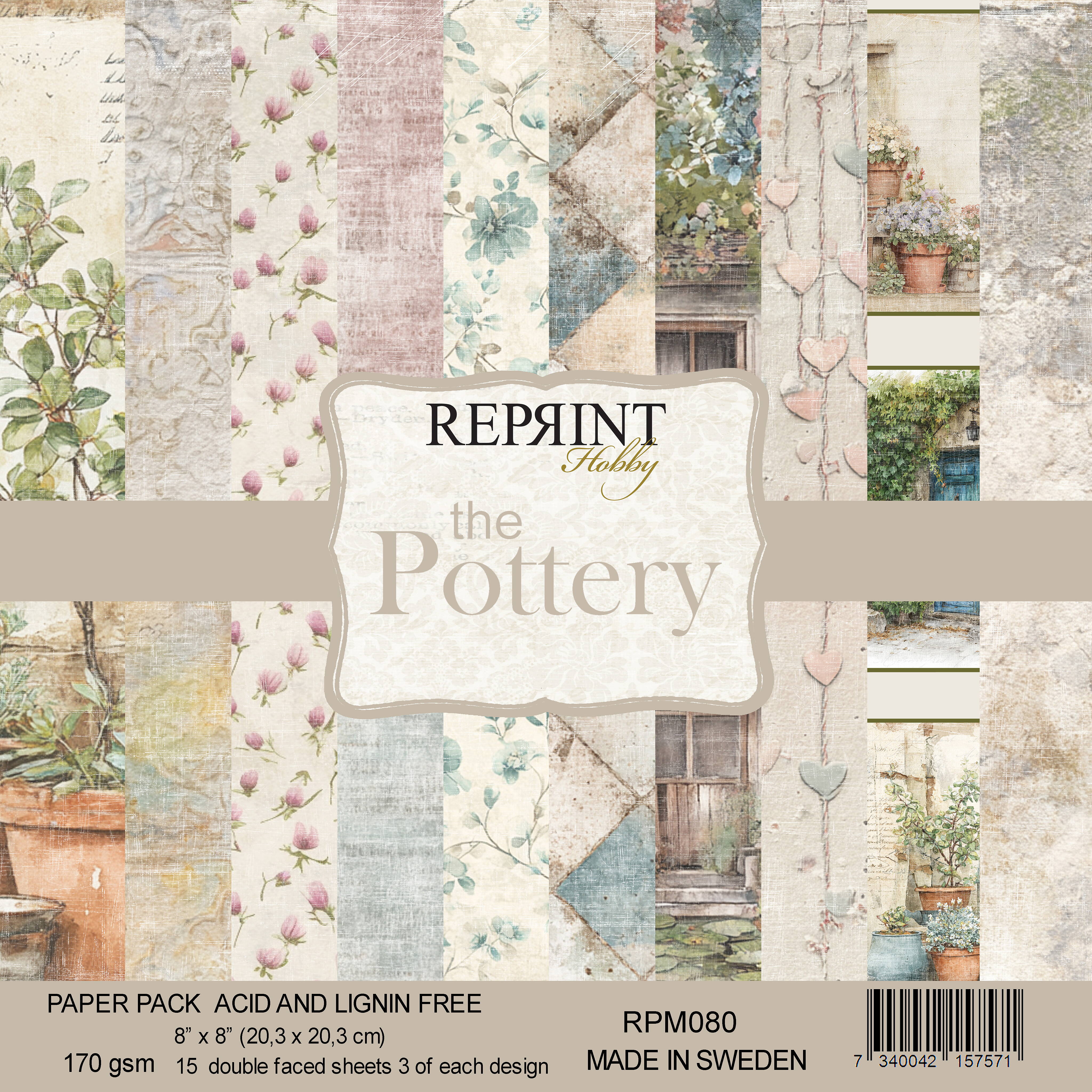 Reprint - The Pottery Collection - Collection Pack - 8 x 8"