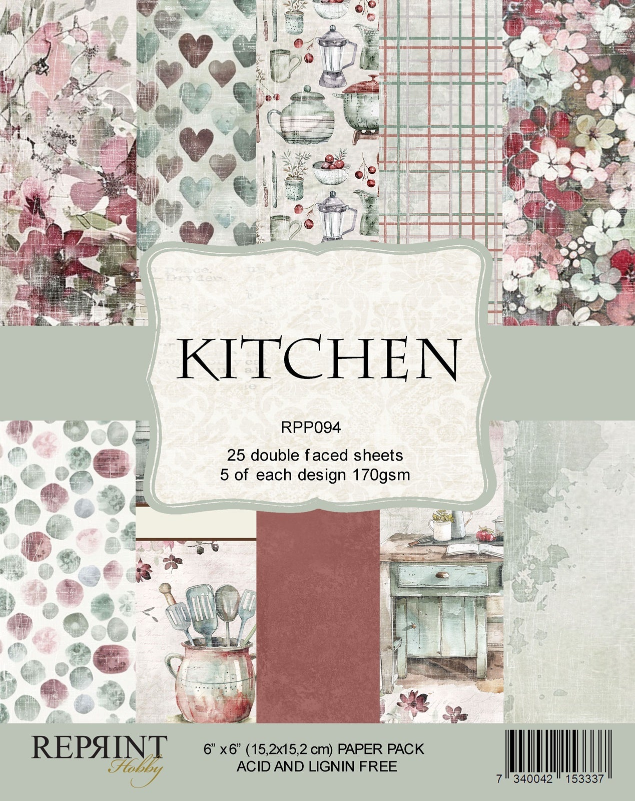 Reprint - Kitchen Collection Pack  - 6 x 6"