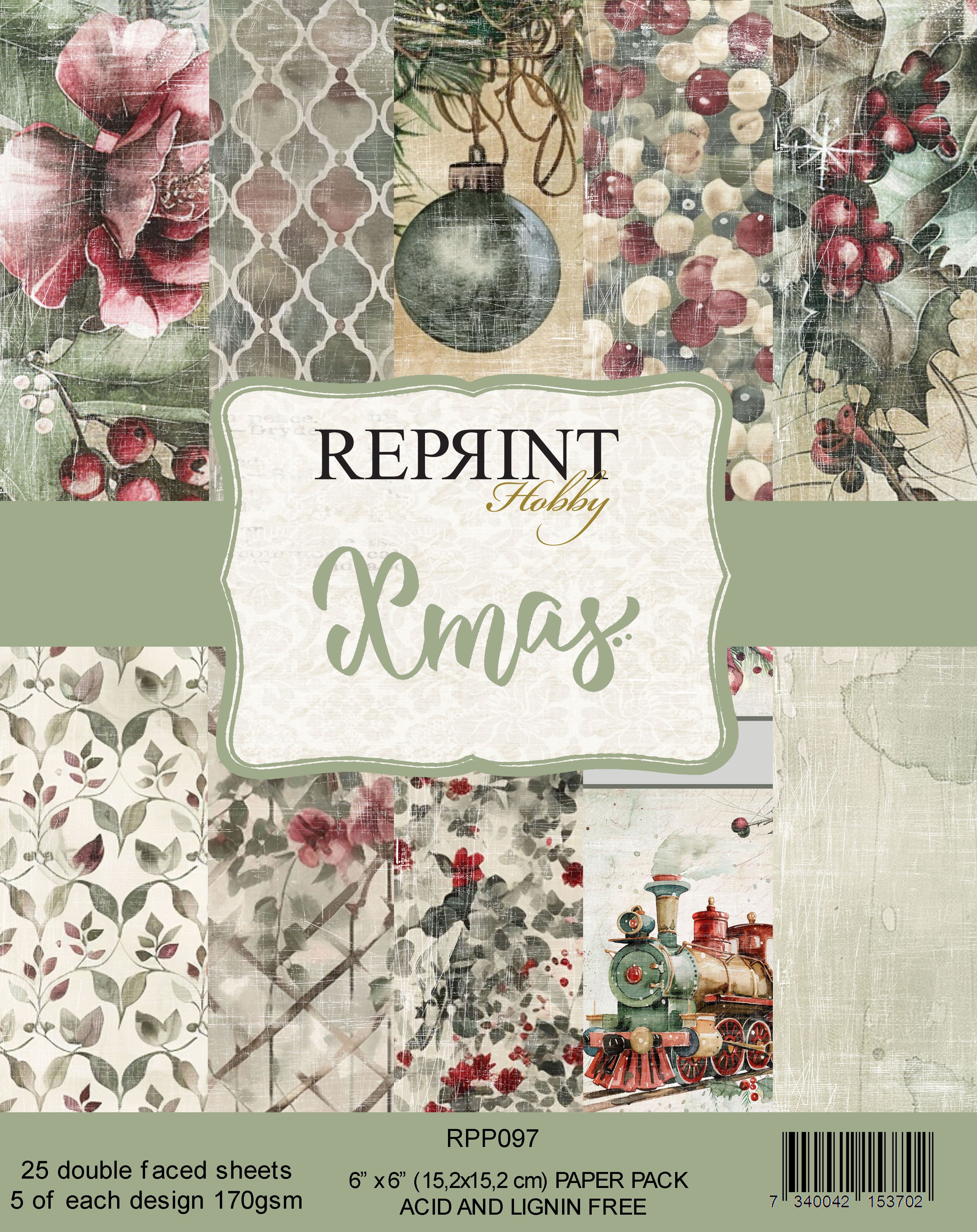 Reprint - Xmas - Collection Pack  - 6 x 6"