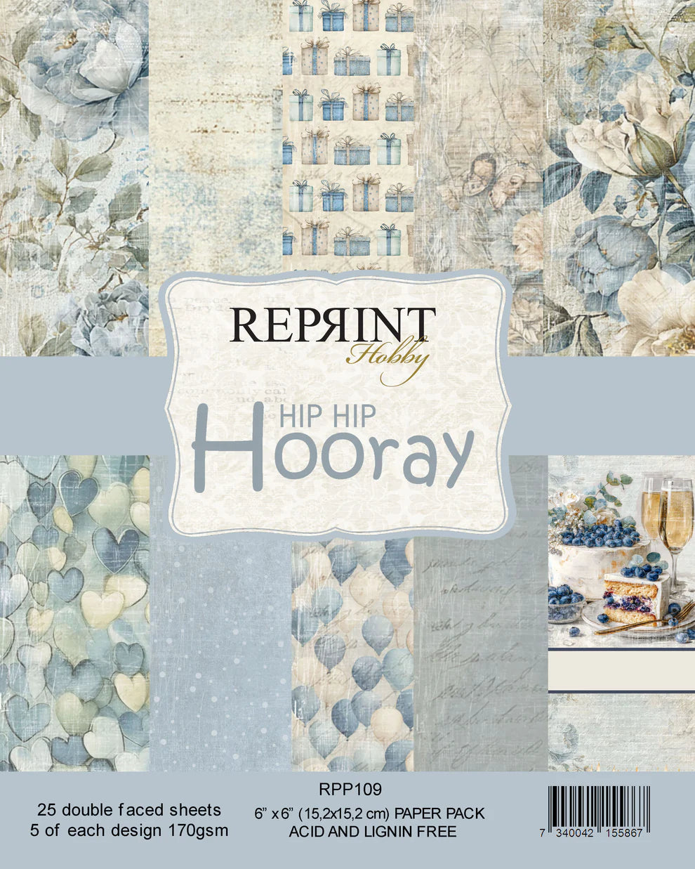 Reprint - Hip hip Hooray - Collection Pack - 6 x 6"