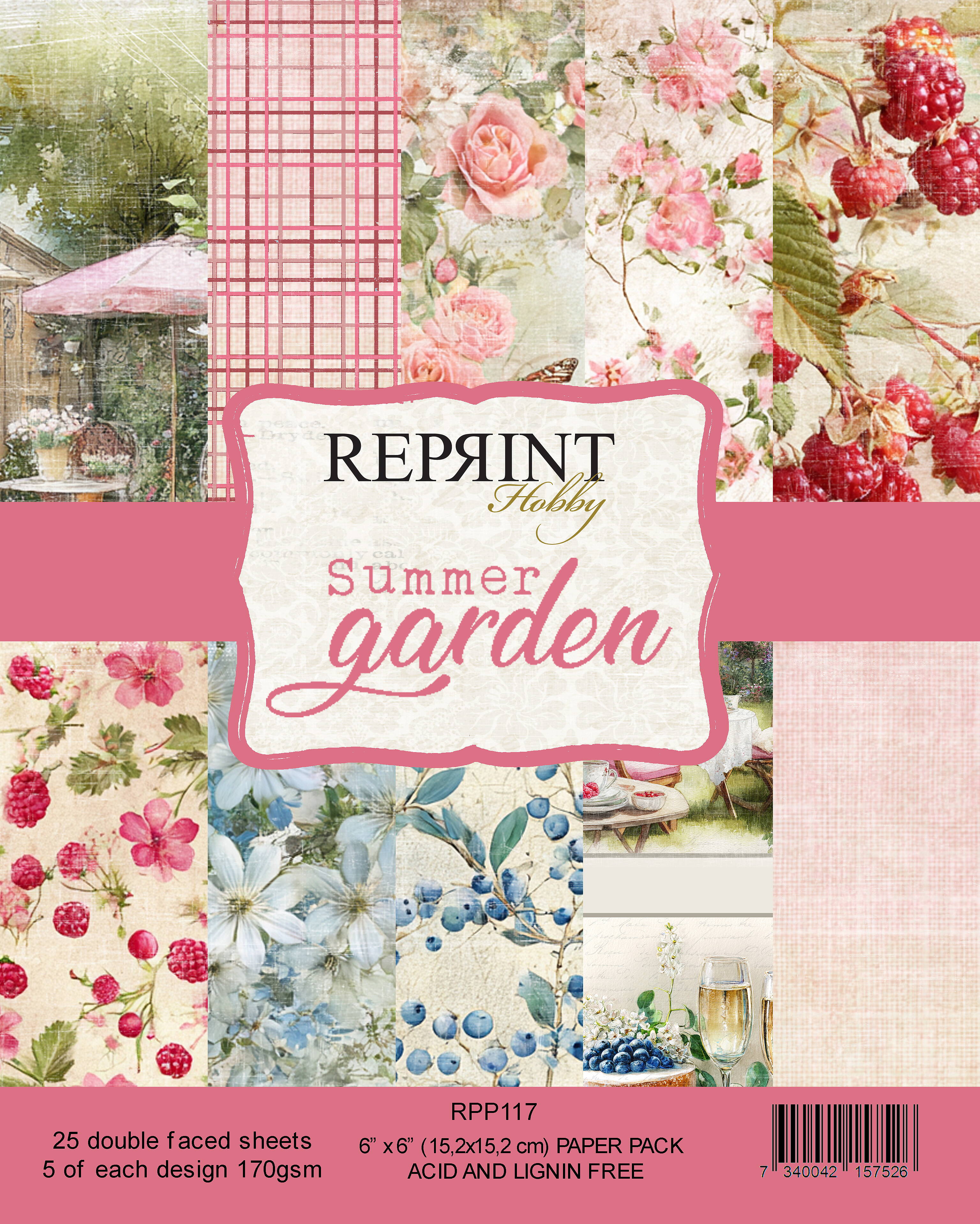 Reprint - Summer Garden Collection - Collection Pack - 6 x 6"
