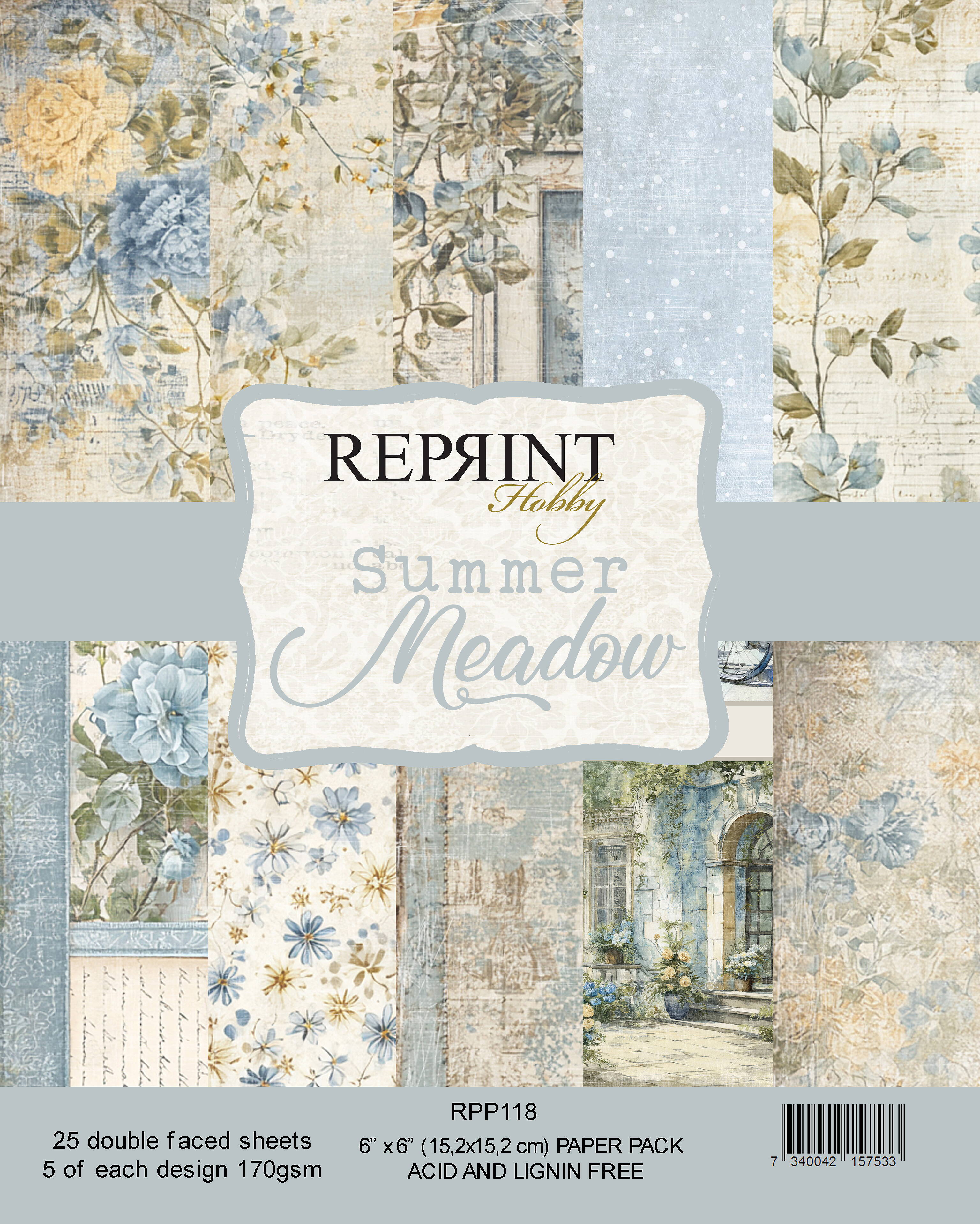 Reprint - Summer Meadow Collection - Collection Pack - 6 x 6"