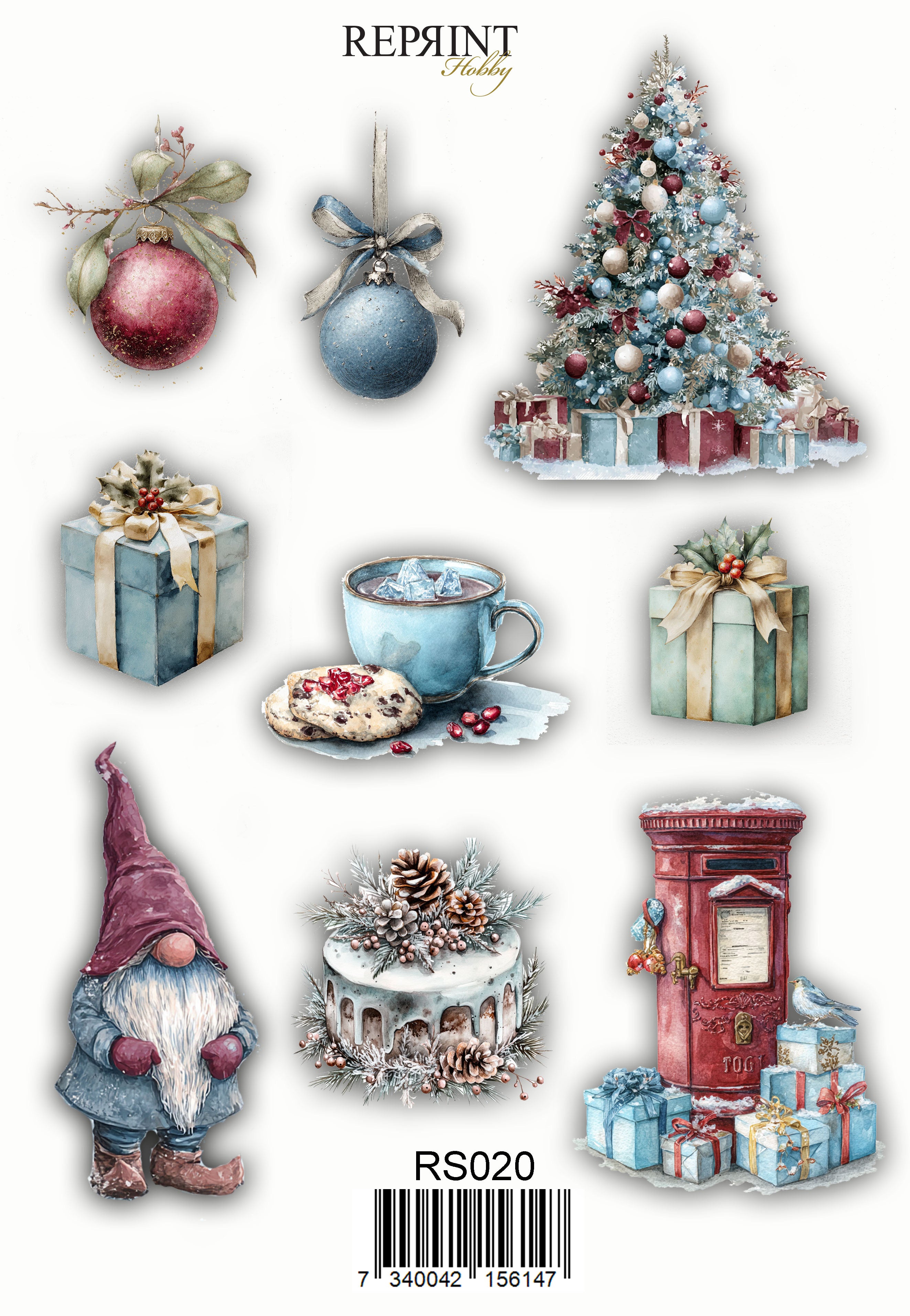 Reprint - Deck the Halls  - Paper Stickers