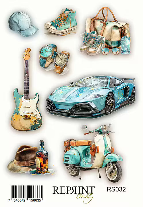 Reprint - Masculine Moments - Paper Stickers