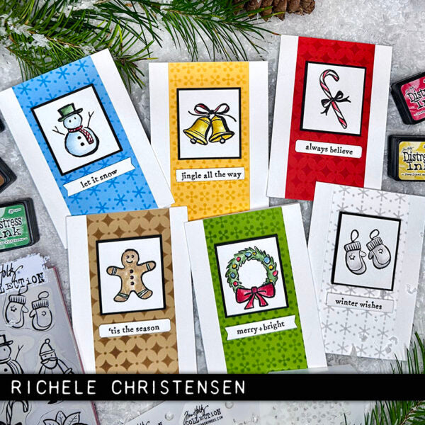 Stampers Anonymous - Tim Holtz Collection - Cling Stamps - Christmas Doodles