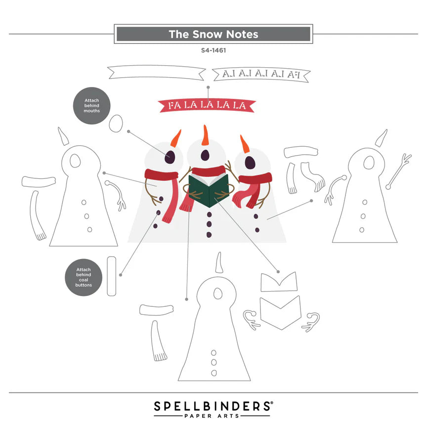 Spellbinders - Dies - The snow notes