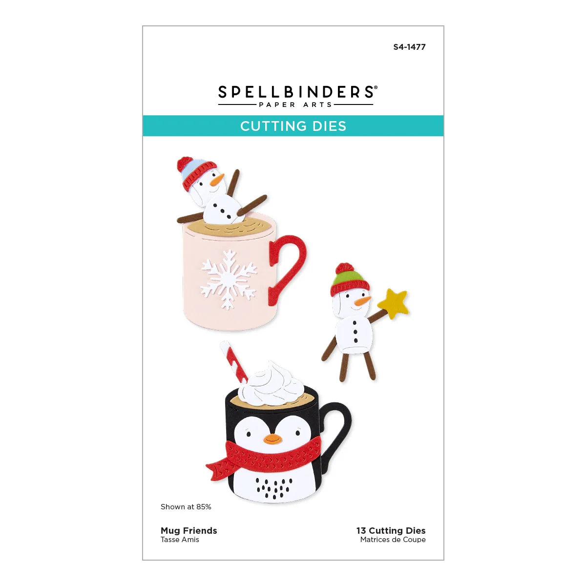 Spellbinders - Dies - Mugs and Kisses - Mug Friends