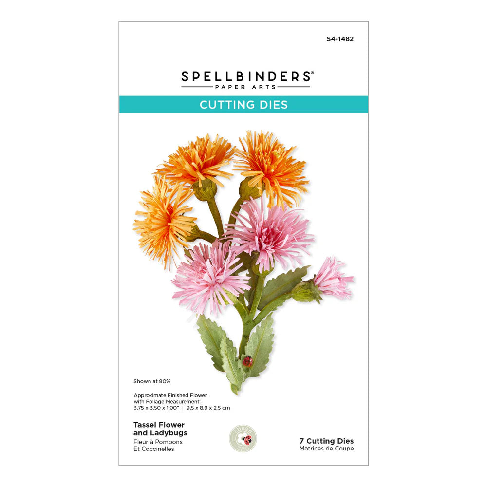 Spellbinders - Dies - Tassel Flower and Ladybugs