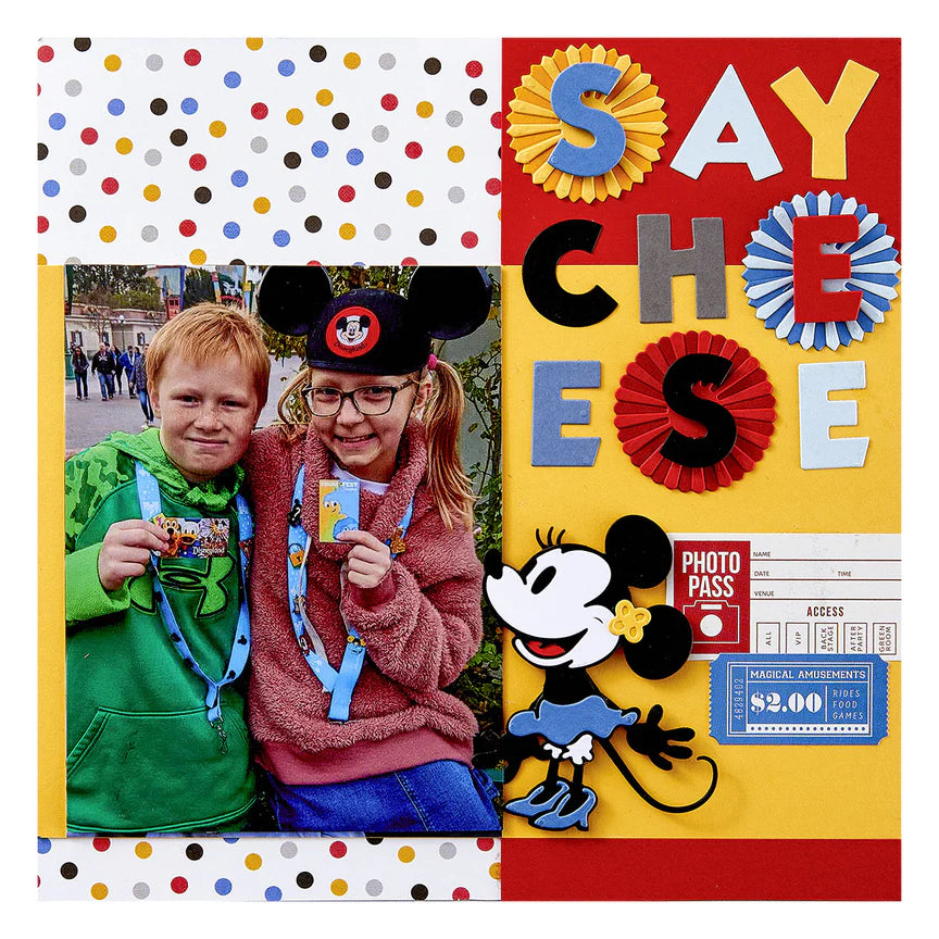 Spellbinders - Dies - Say Cheese Classic Mouse - Alphabet