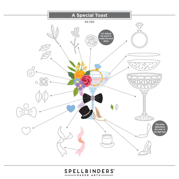 Spellbinders - Dies - A Special Toast