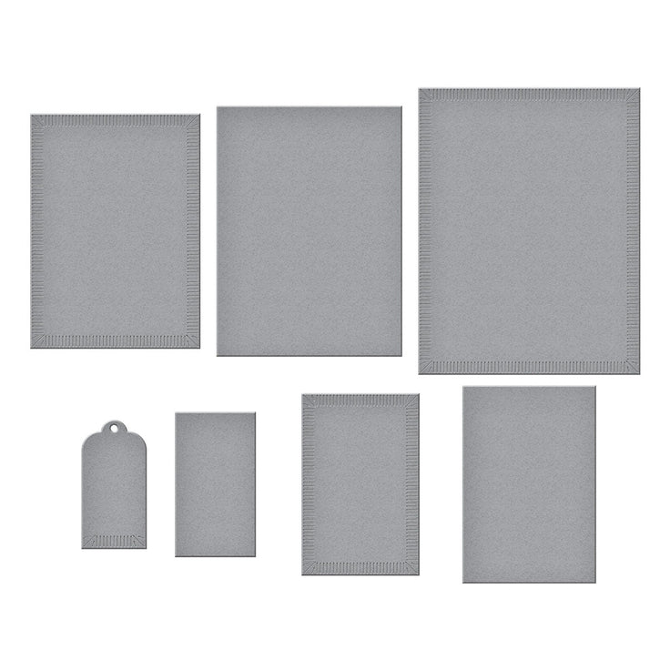 Spellbinders - Dies - Linear Touch Rectangles and Tag