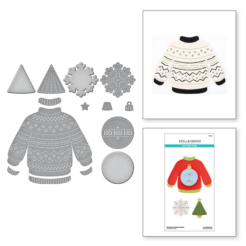 Spellbinders - Dies - Stitched Christmas Sweater