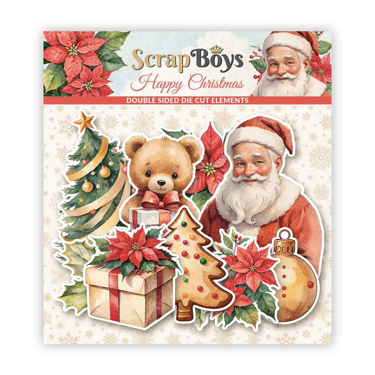 Scrapboys - Happy Christmas - Die Cuts