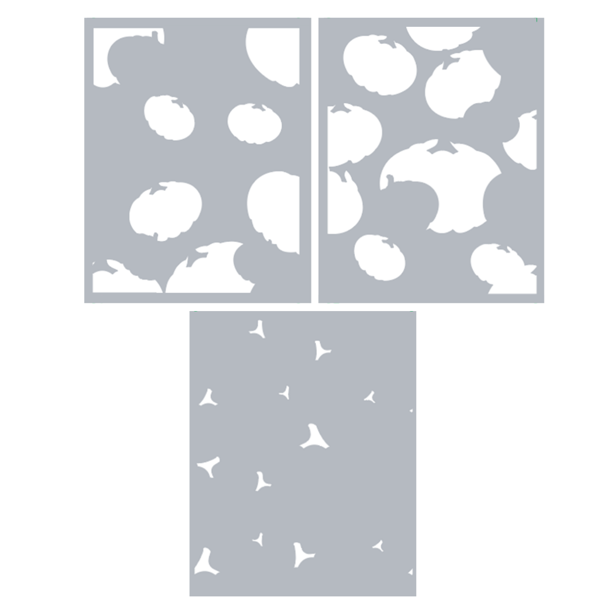 Spellbinders - Layered Raining Pumpkins Stencils