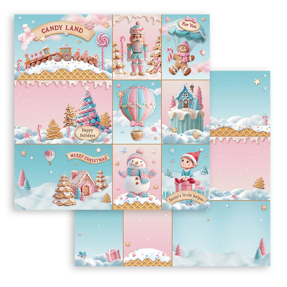 Stamperia  - Candy Christmas - Paper Pad 12 x 12" (10ark)