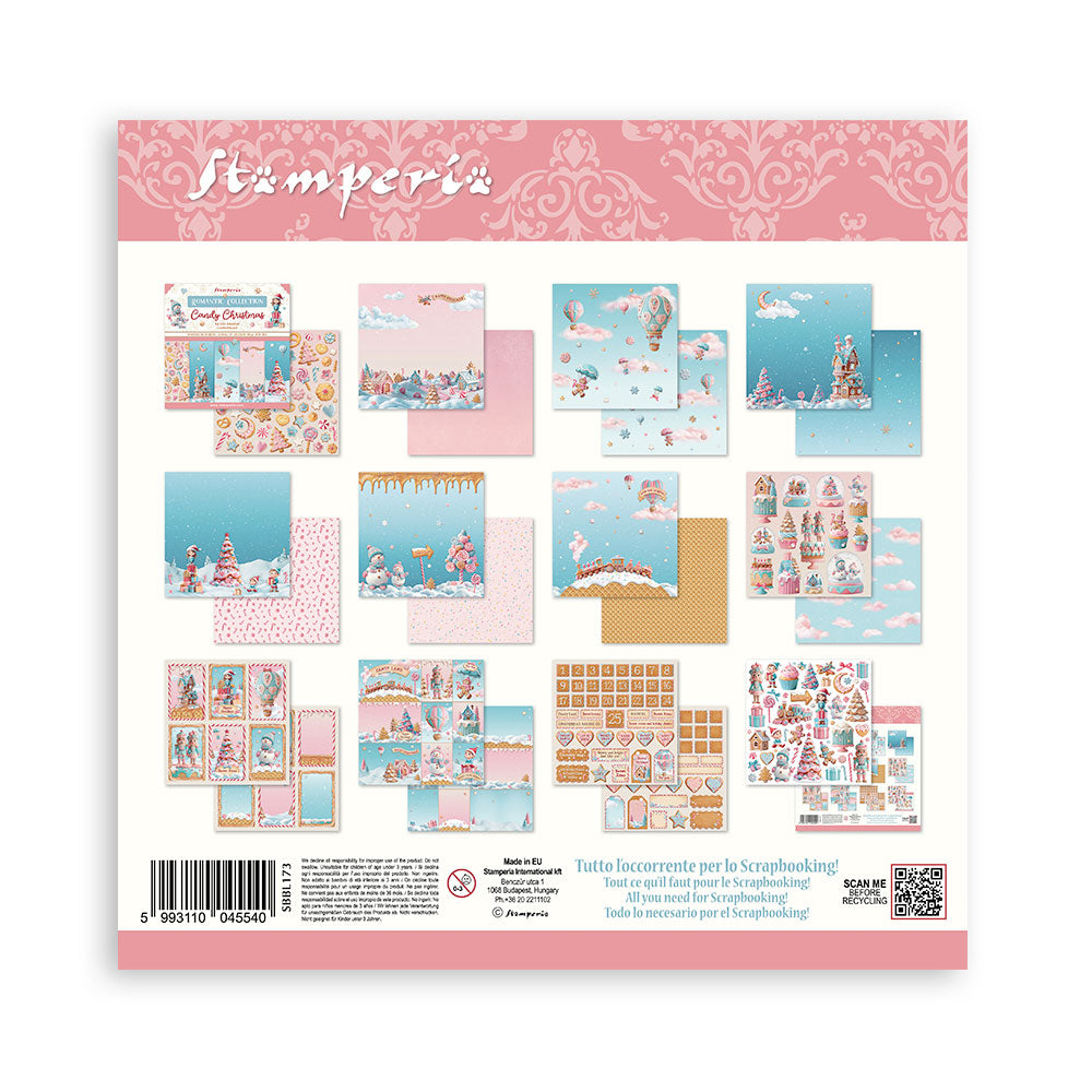 Stamperia  - Candy Christmas - Paper Pad 12 x 12" (10ark)