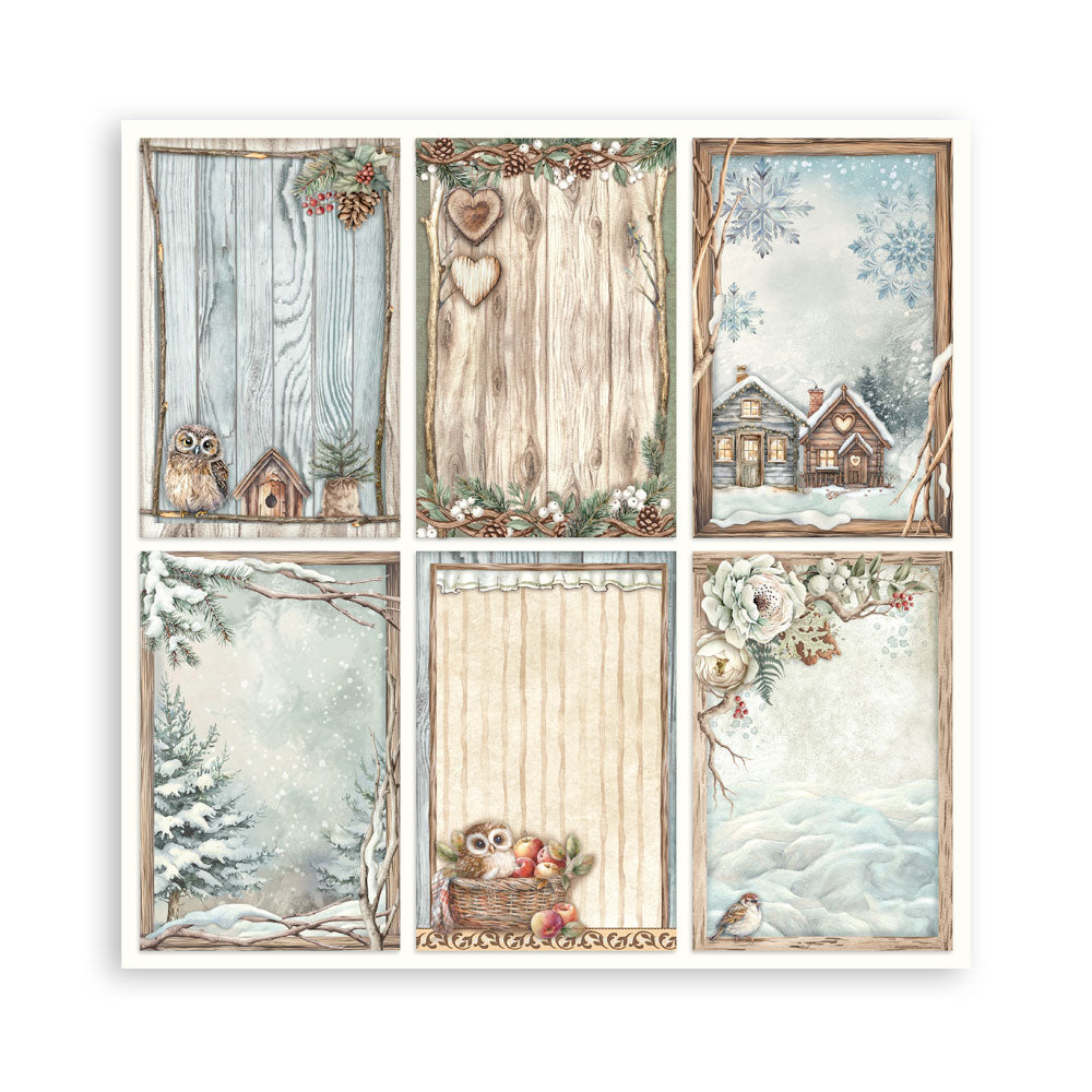 Stamperia - The Owl's house  - 6 cards -  12 x 12"