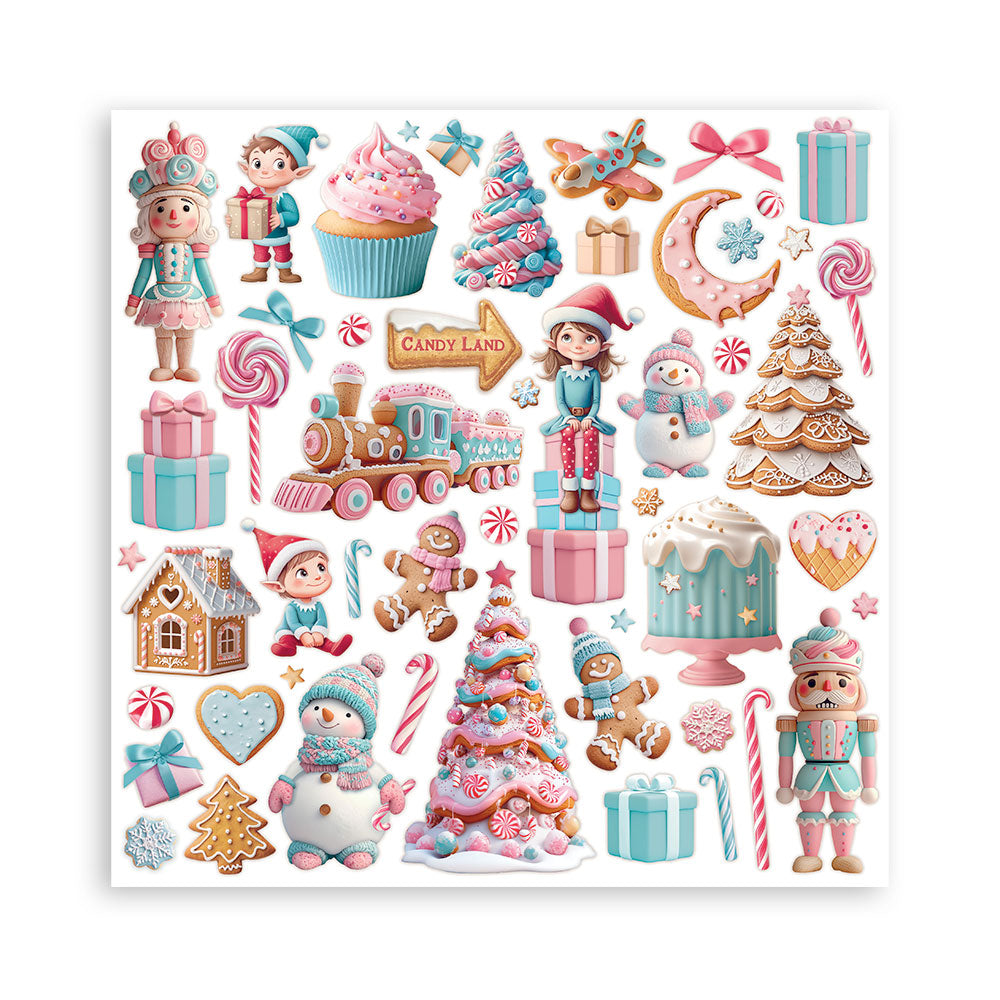 Stamperia - Candy Christmas - Paper Pad - 8 x 8" (10 sheets)
